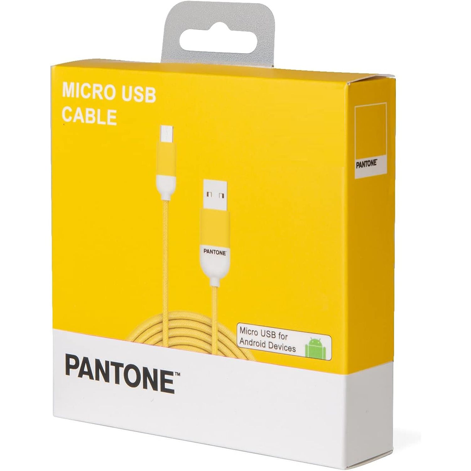Cable De Datos Micro Usb 1 Mt Pantone High Speed Amarillo image number 0.0