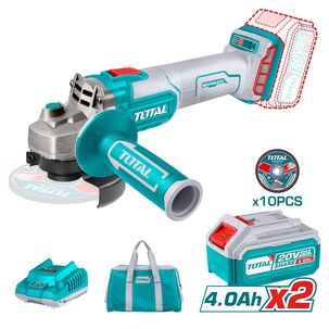Esmeril Angular Inal&aacute;mbrico 20v 115 Mm Con Bater&iacute;a, Cargador Y Bolso Total