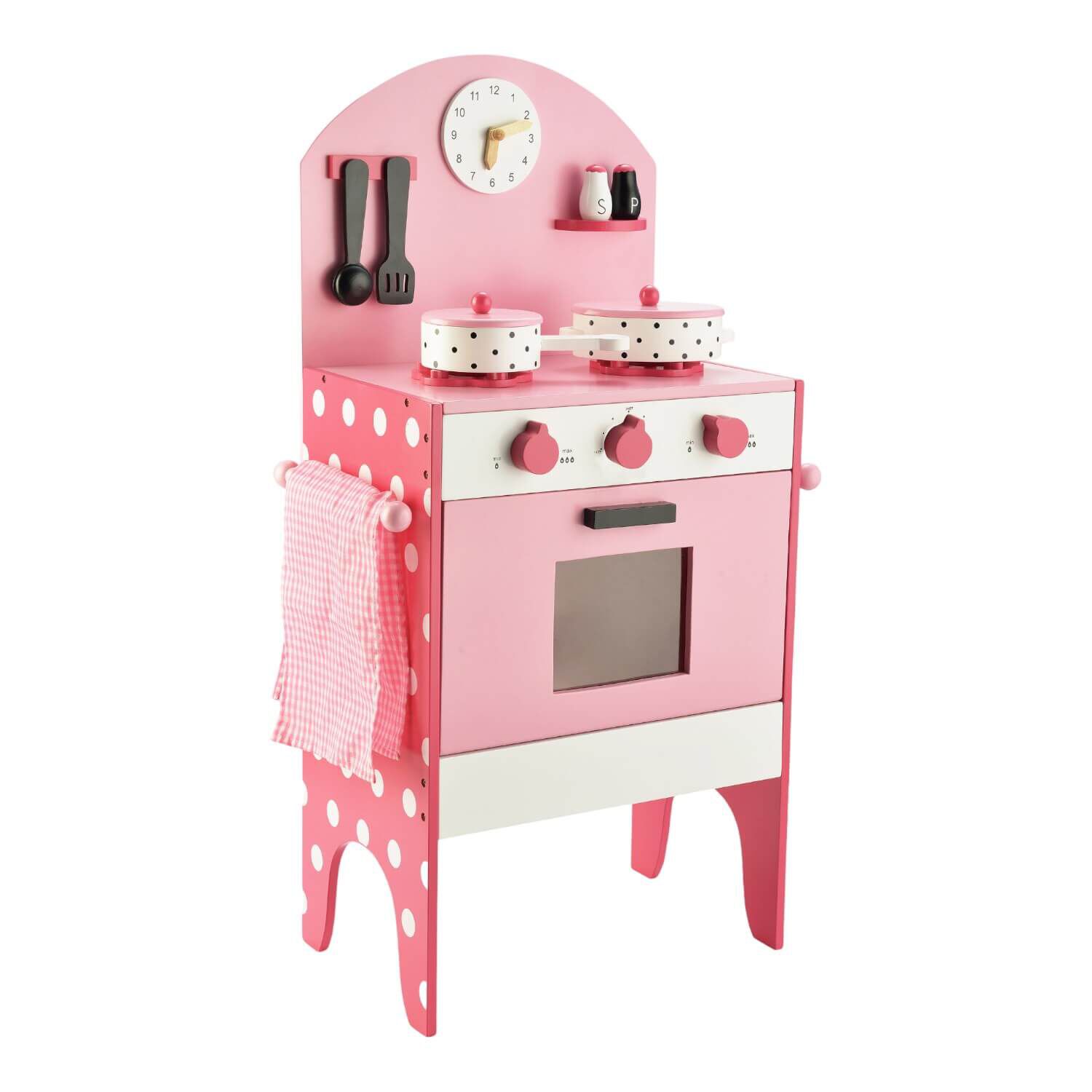 Cocina De Madera Rosada + Accesorios 43,5x23,5x70 Gamepower image number 3.0