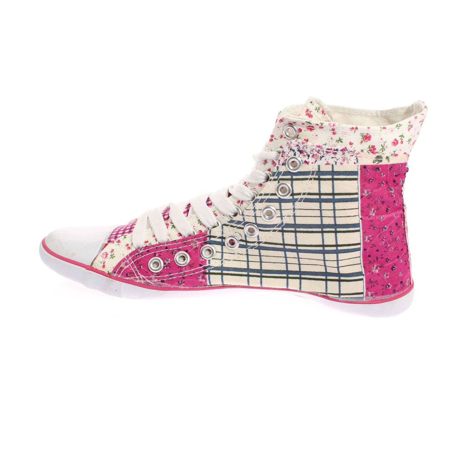Zapatilla Lona Fucsia V&iacute;a Franca Art. 5dsco1077fucsiablanco image number 3.0
