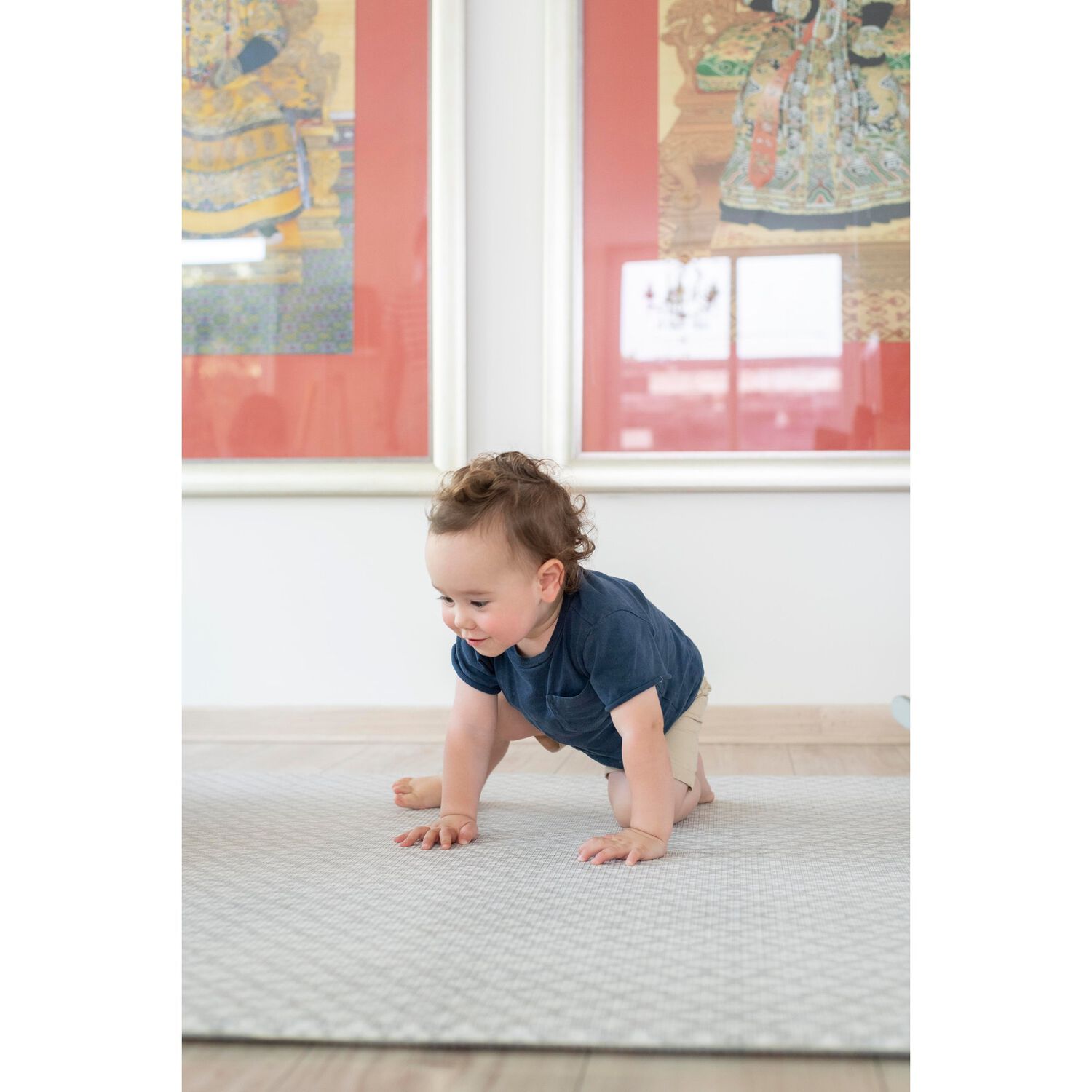 Alfombra Playmat Reversible Antigolpe Floreslana 210x140cm image number 2.0