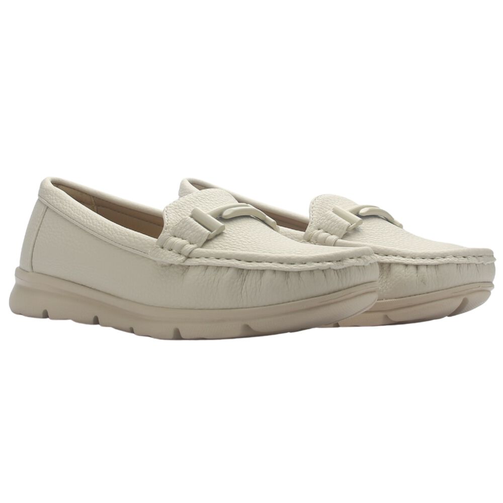 Mocasin De Mujer De Color Nude Casual Chalada Leve-1 image number 4.0