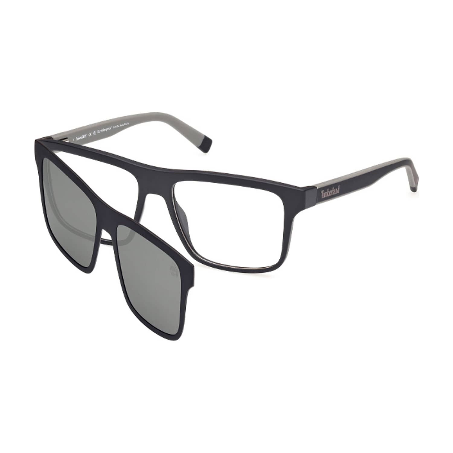 Lentes &Oacute;pticos Con Clip On Negro Mate Timberland image number 1.0