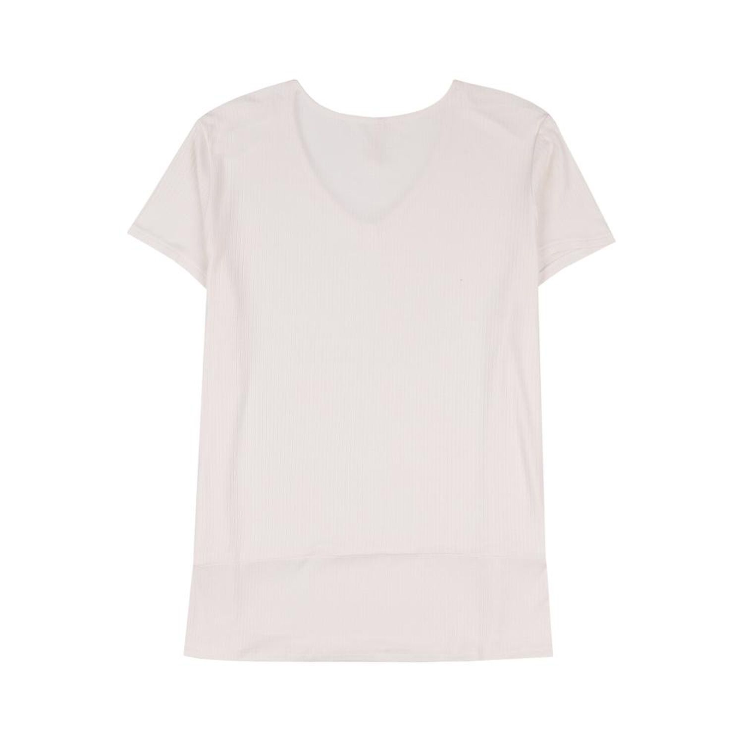 Polera Rib Lisa Manga Corta Cuello V Mujer Geeps image number 1.0