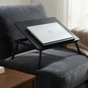 Mesa Notebook Plegable Para Cama Sof&aacute; Inclinable Negro