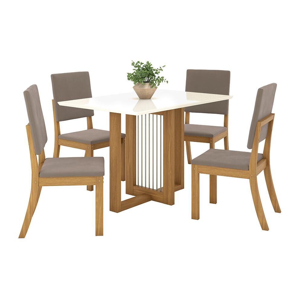 Juego De Comedor Home Mobili Lana / 4 Sillas image number 0.0