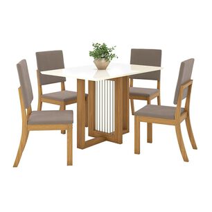 Juego De Comedor Home Mobili Lana / 4 Sillas