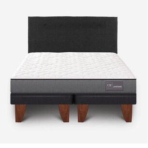 Cama Europea Cic Anatomic / 2 Plazas / Base Dividida + Respaldo