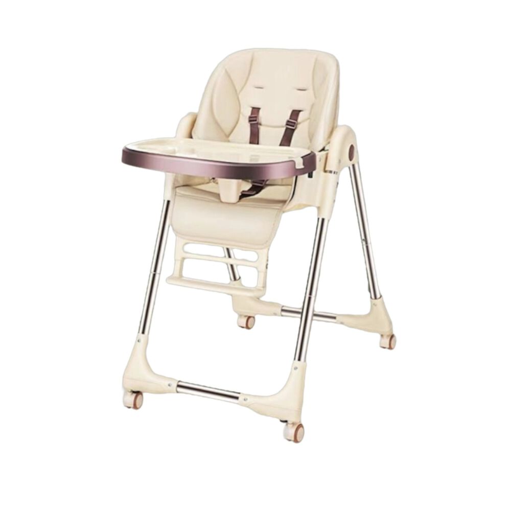 Silla De Comer Multiposiciones Plegable Dorada Lubabycas image number 8.0