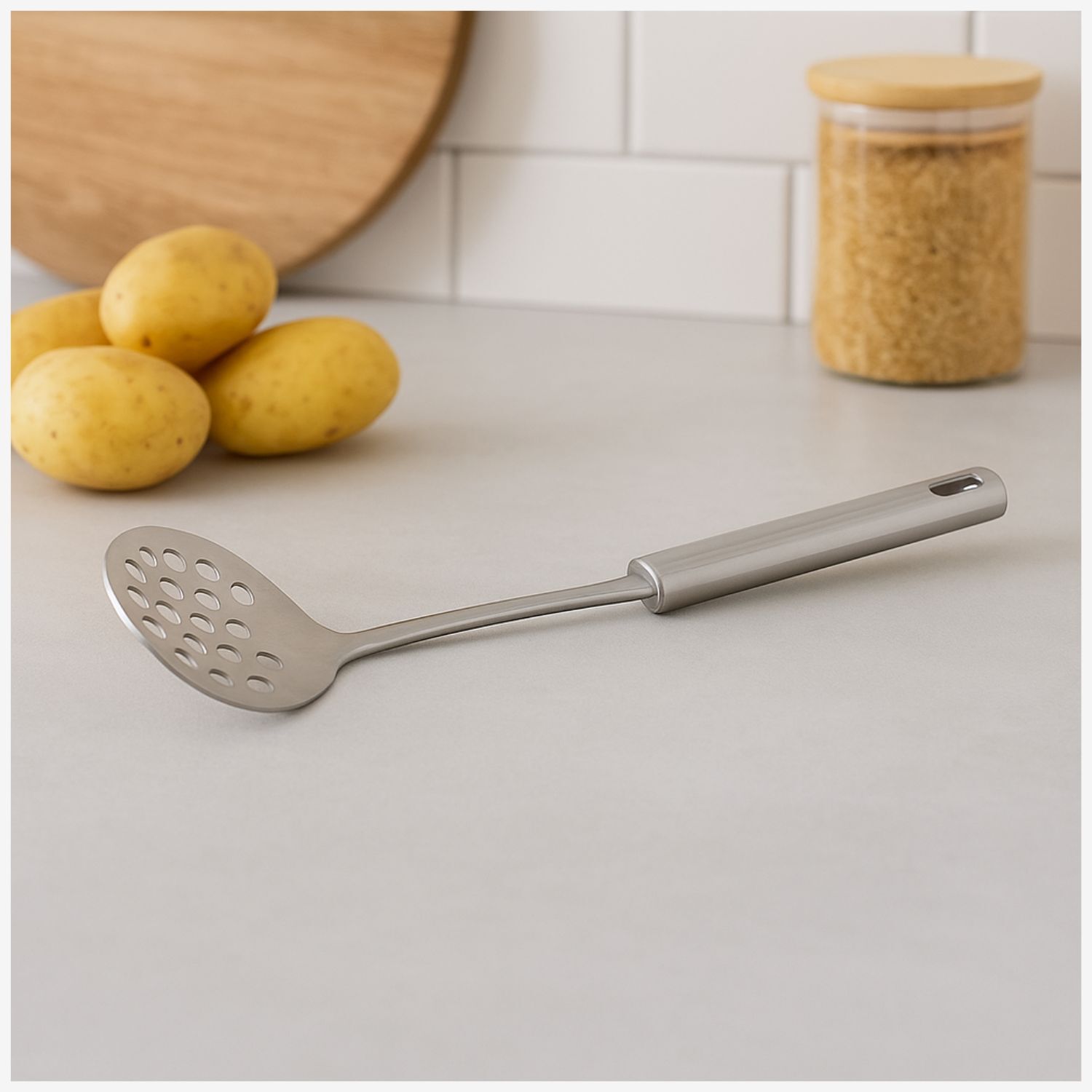 Machacador Triturador Wens De Papas Acero Inoxidable 22cm image number 0.0