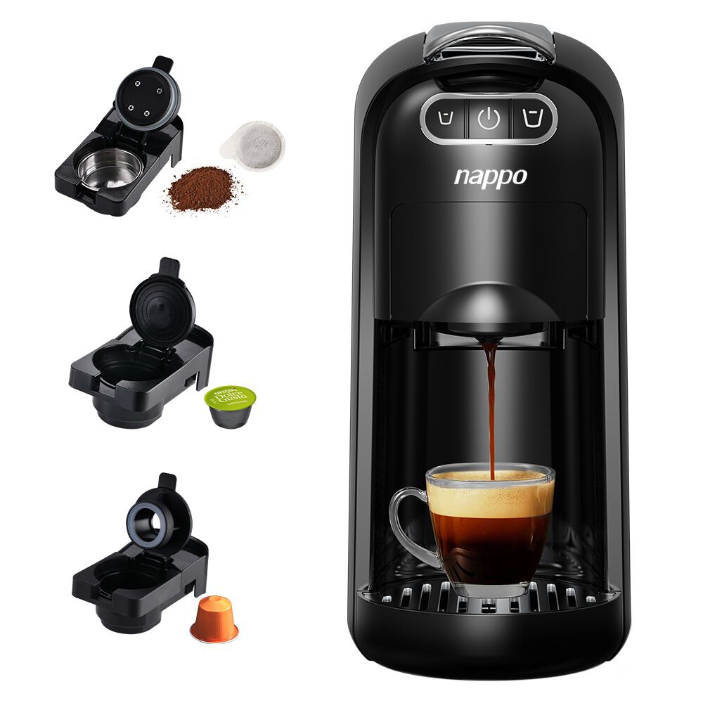 Cafetera 3 En 1 Nappo 1400w Compatible Dolce Gusto Nespresso image number 0.0