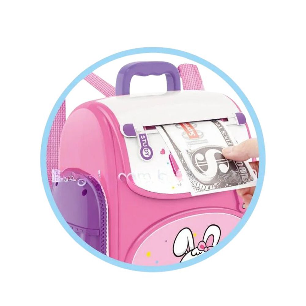 Alcancía Infantil Mochila Electrica Con Sensor De Huella image number 2.0