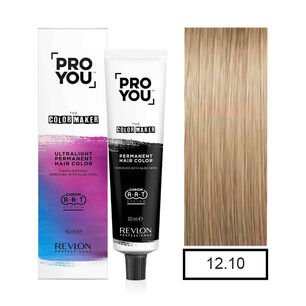Pro You Color Maker Ultralight Tintura Permanente Rubio Plati. Ceniza 12.10 90ml +oxidante
