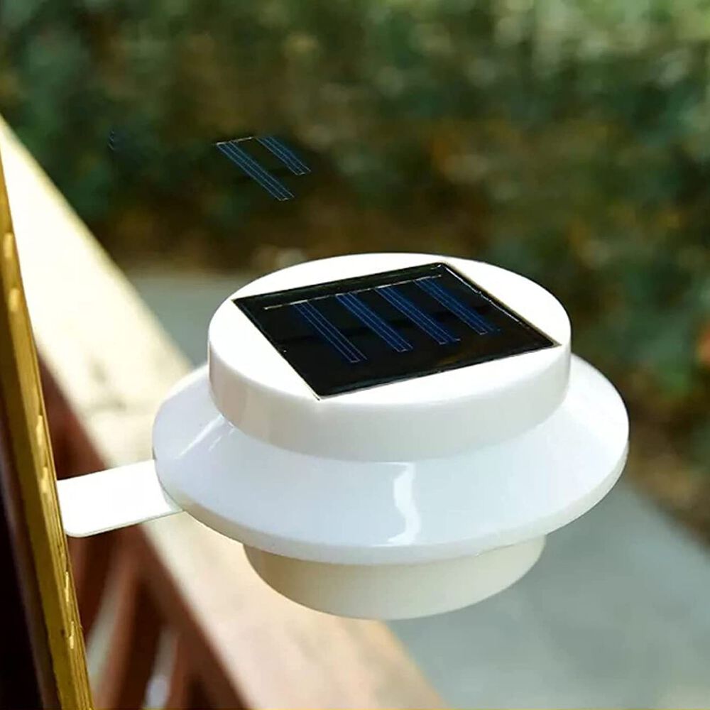 Foco Led Redondo Con Panel Solar 1.2v Blanco image number 2.0