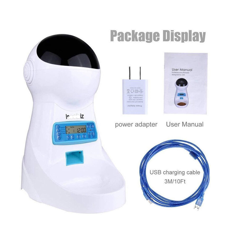 Dispensador Automatico Alimento Comida Mascota Con Audio image number 2.0