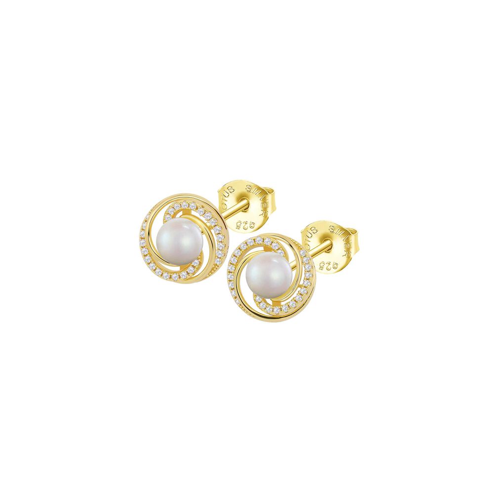 Aros Lp3095-4/2 Lotus Silver Mujer Pearls image number 0.0