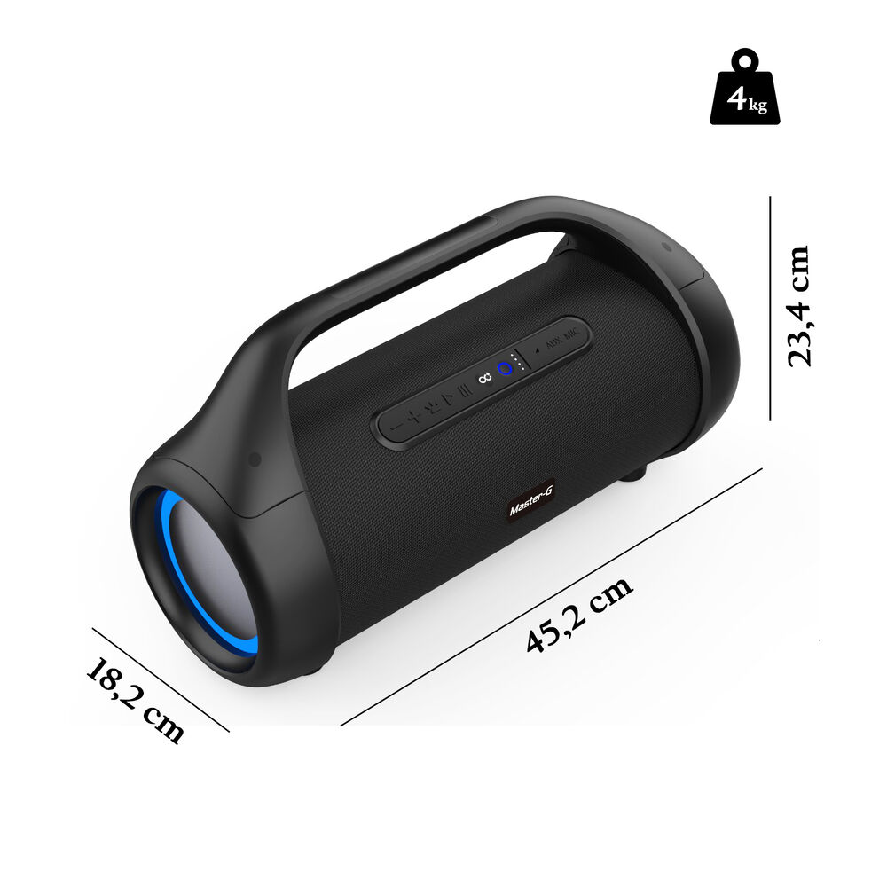 Parlante Portátil Bluetooth 5" Centauro Waterproof Master-g image number 2.0