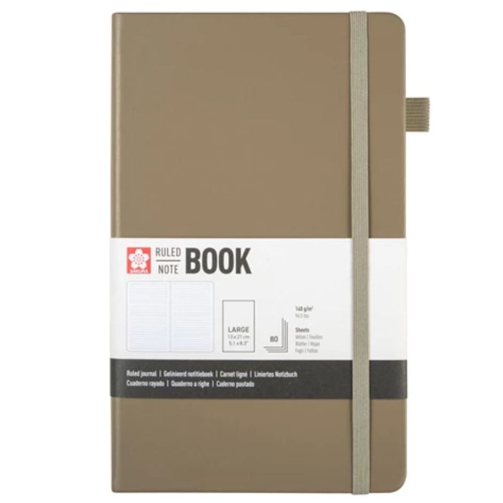 Libreta Hoja Crema Con Lineas 13x21cm(gris Ceniza), Sakura image number 0.0