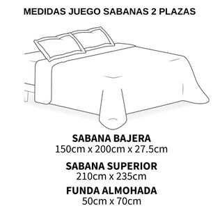 Juego De Sabanas De 144 Hilos Para Cama De 2 Plazas + 2 Fundas De Almohada Burdeo