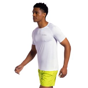 Polera Runner Manga Corta Blanca Hombre