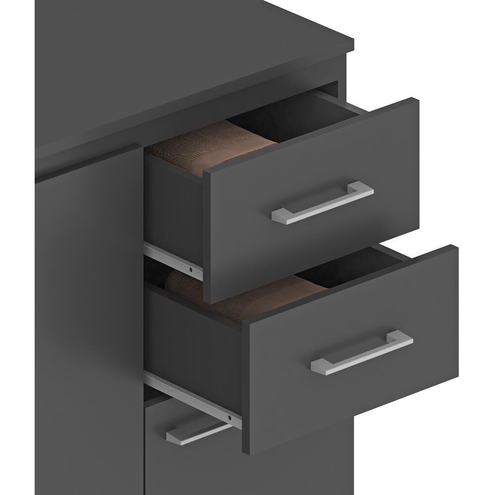 Mueble De Cocina Base Vekkahome Opie Grafito 140 Cm image number 2.0