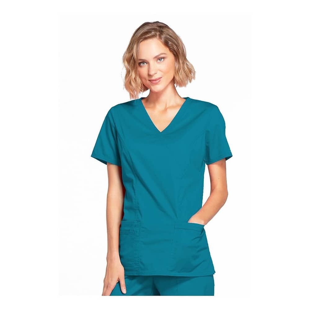 Conjunto Polera Y Pantal&oacute;n Clinico Cherokee Caribbean Blue image number 0.0