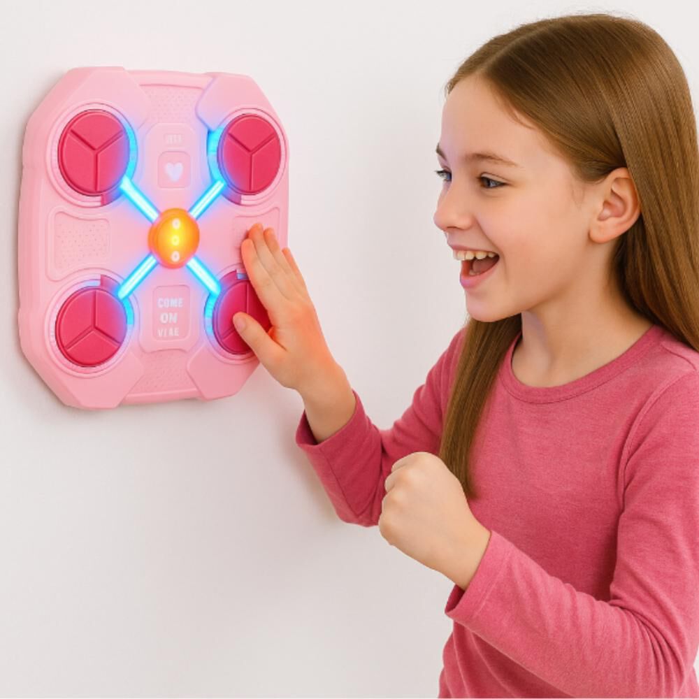 Máquina De Boxeo Musical Rosa Bluetooth Para Niñas 8-12 Años image number 2.0