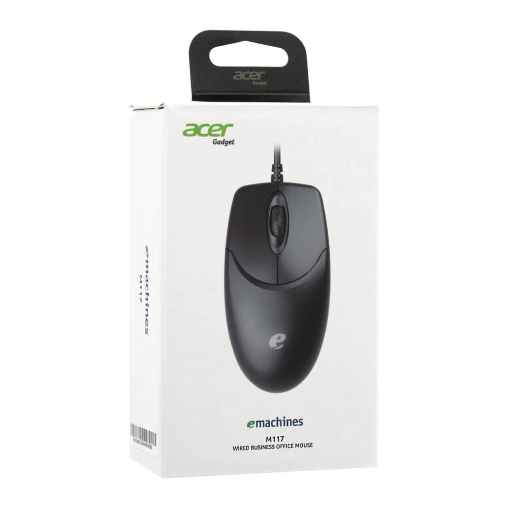 Mouse Alambrico Usb 3 Botones Negro M117 image number 3.0