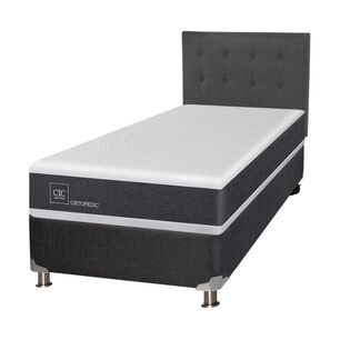 Box Spring Cic Ortopedic / 1.5 Plazas / Base Normal + Respaldo