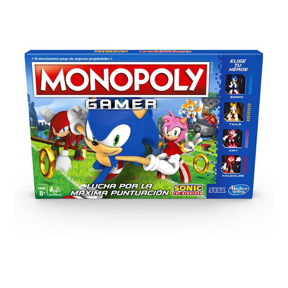Juegos Familiares Monopoly Gamer Sonic The Hedgehog image number 3.0
