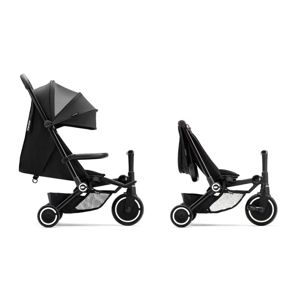 Coche Triciclo Traveler Negro image number 3.0