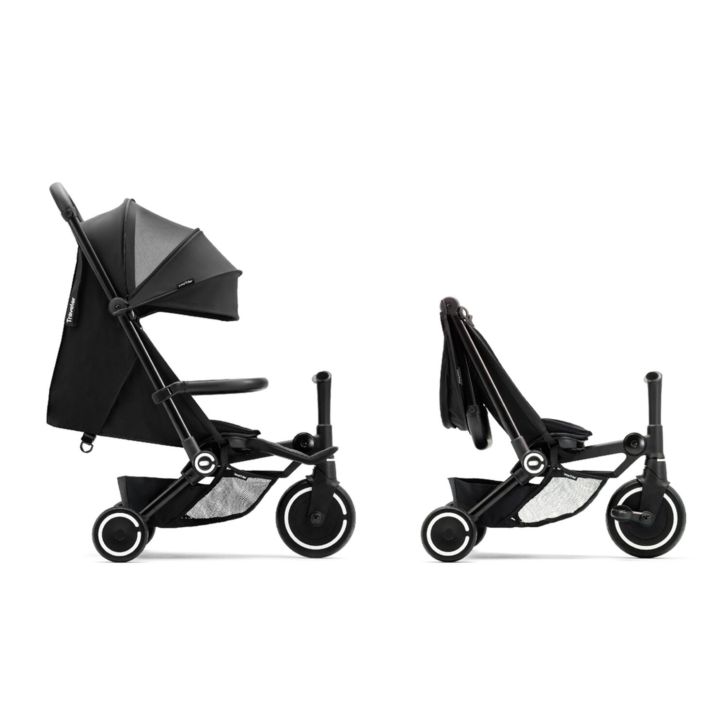 Coche Triciclo Traveler Negro image number 3.0