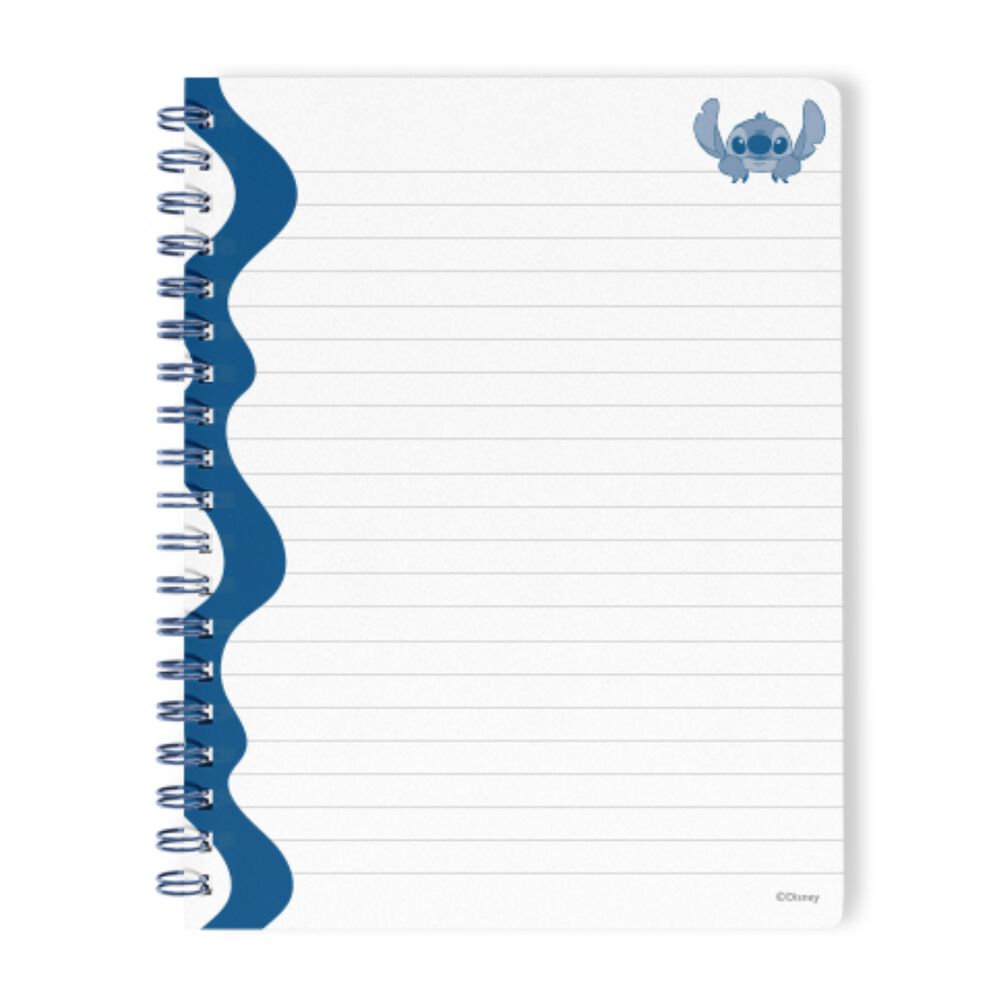 Mooving Libreta Espiral Stitch Hojas Lineadas A5 96 Hojas - Azul image number 2.0