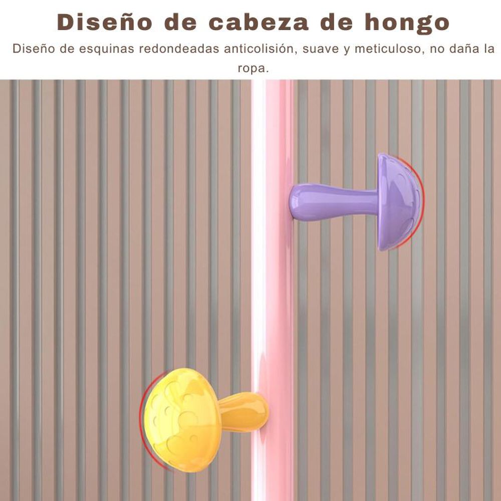 Perchero Infantil En Forma De Honguito Multicolor 7 Ganchos image number 2.0