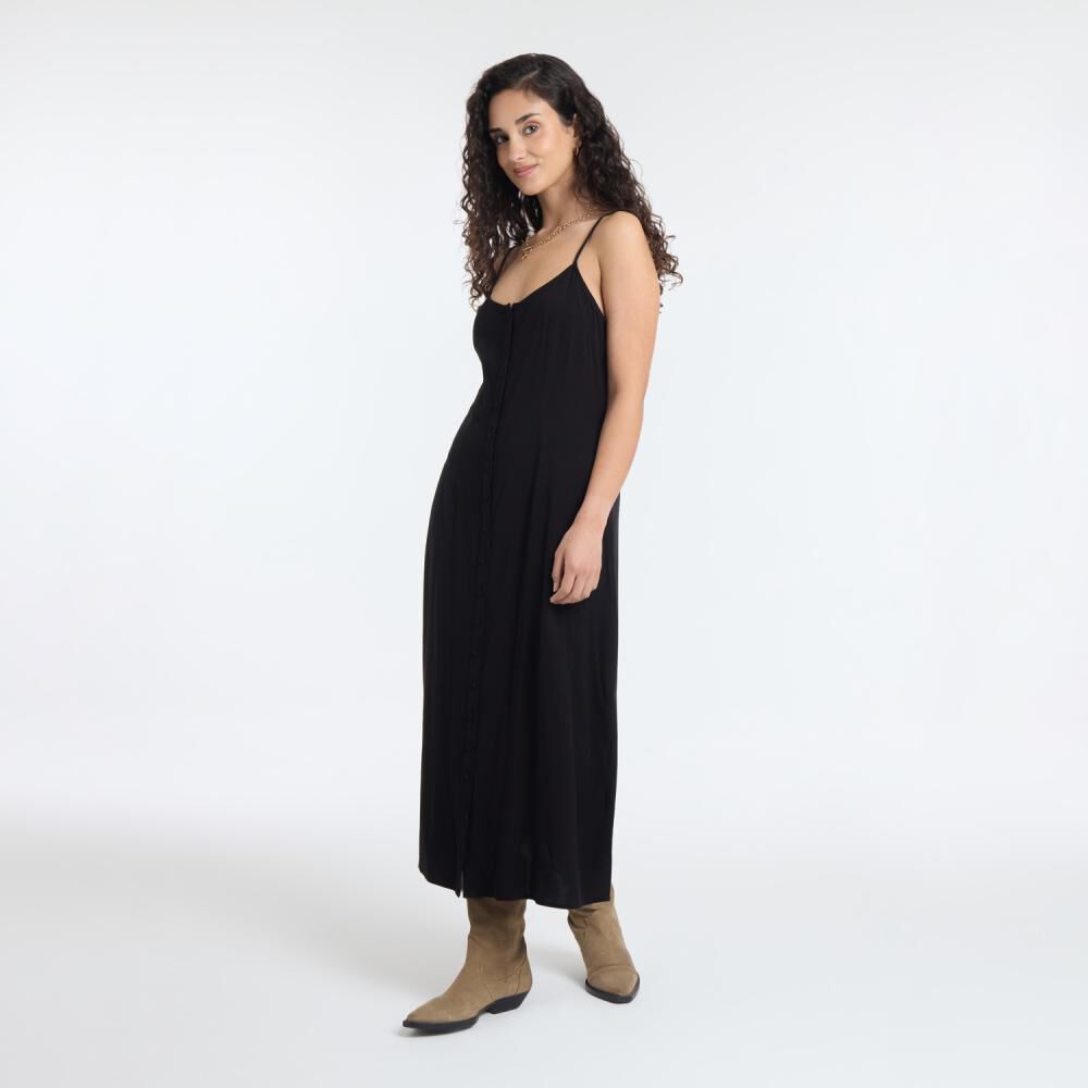 Vestido Largo Animal Print Sin Mangas Cuello V Mujer Freedom image number 2.0