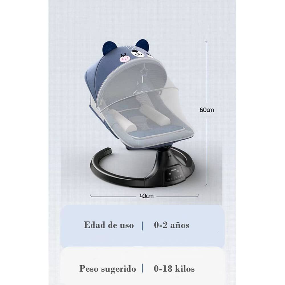 Mecedora El&eacute;ctrica Reclinable Bluetooth Lubabycas Rosada image number 7.0