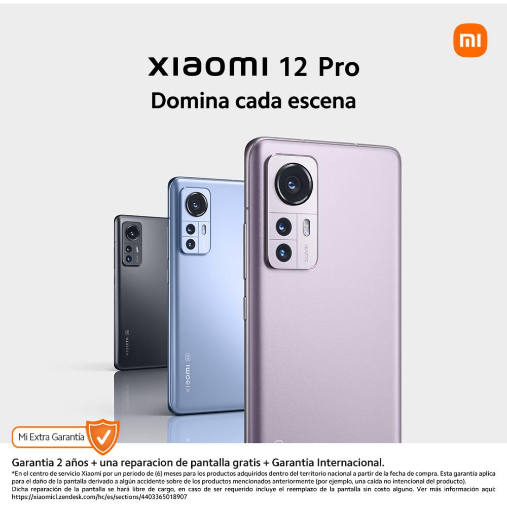 Kit Smartphone Xiaomi 12 Pro Morado / 256 Gb / Liberado + Audífonos + Smartwatch image number 10.0