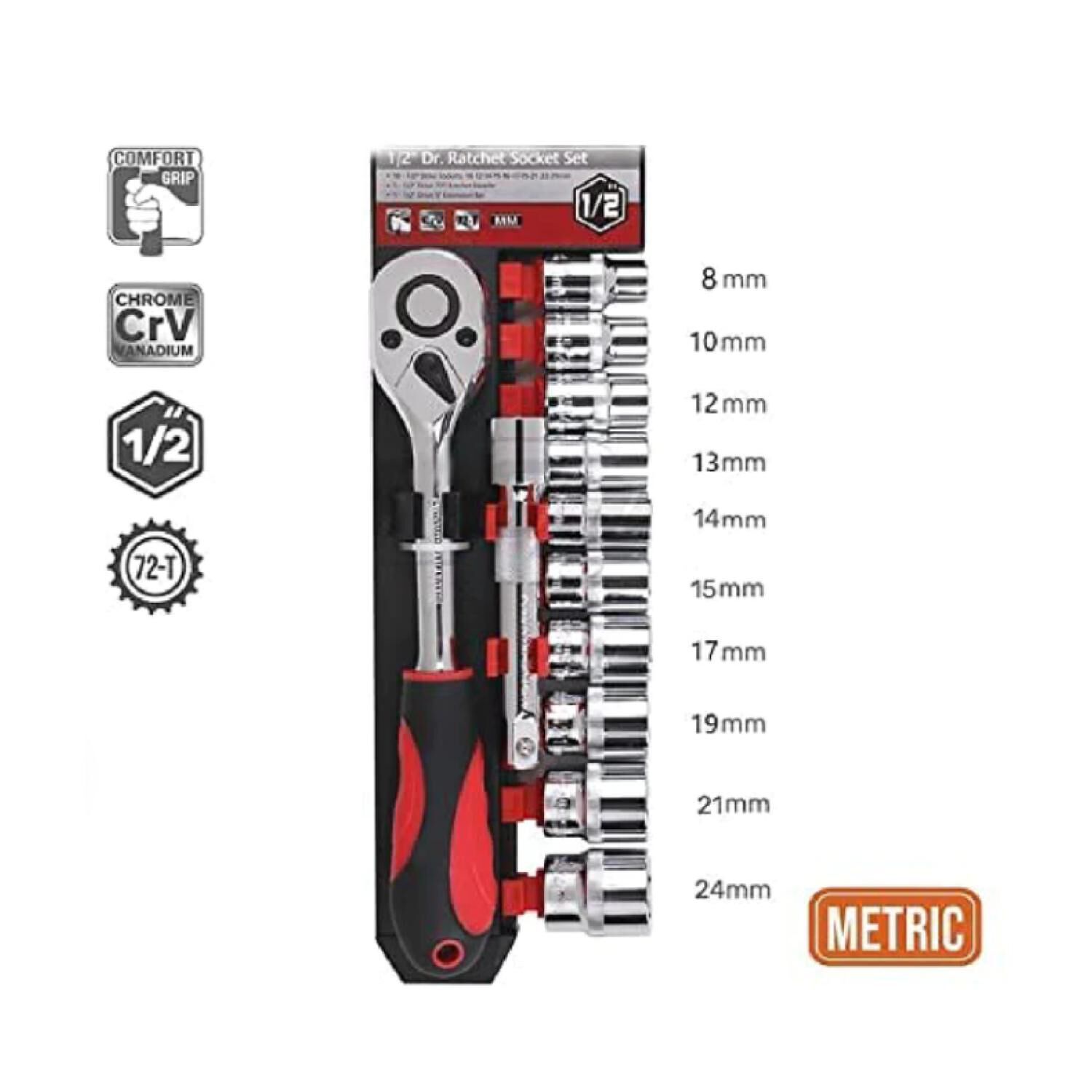 Kit Juego De Dados 12 En 1 Con Llave Profesional image number 0.0