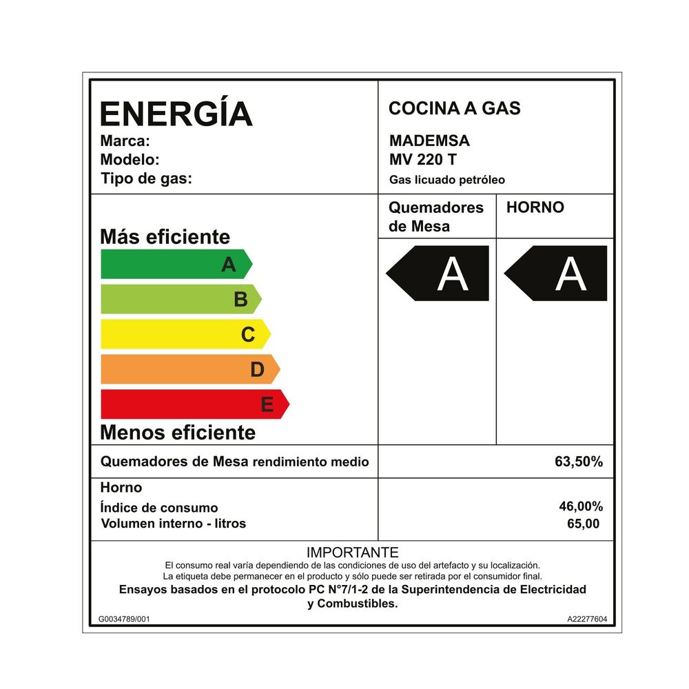 Cocina Mademsa 4 Platos Mv220t image number 9.0