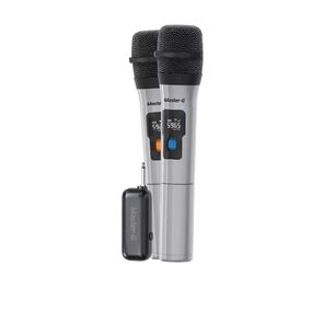Par De Micr&oacute;fonos Uhf Inal&aacute;mbricos Con Receptor Master-g