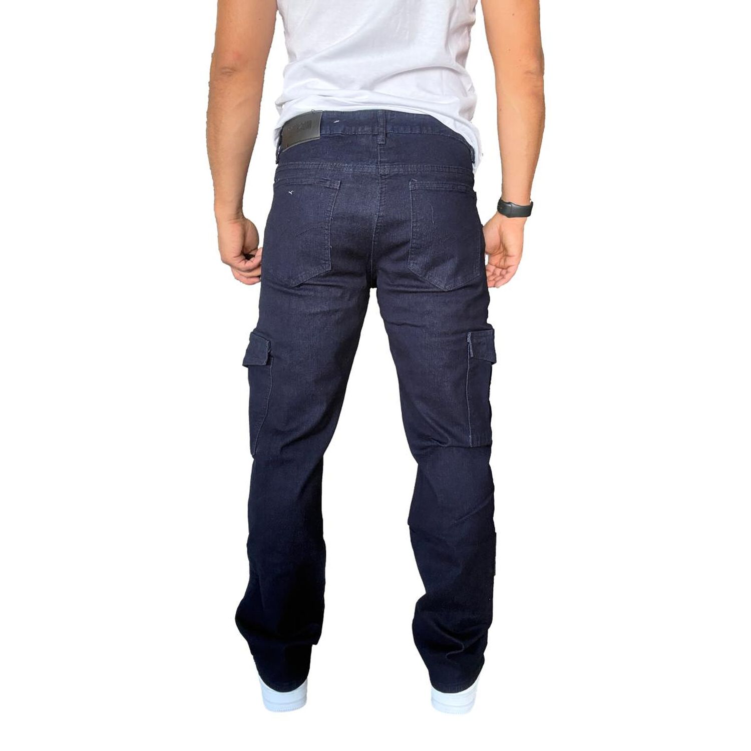 Jeans Cargo Elasticado Straight Fit Recto image number 5.0