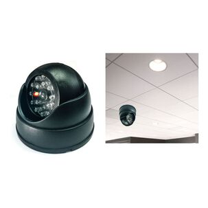 Cámara Vigilancia Falsa Domo Led Intermitente Fácil Instalación