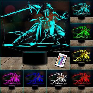 Lampara 3d Kylo Ren Star Wars Control Remoto