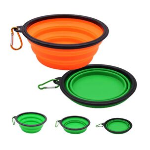 Plato Plegable Para Comida O Agua Para Paseo Mascotas