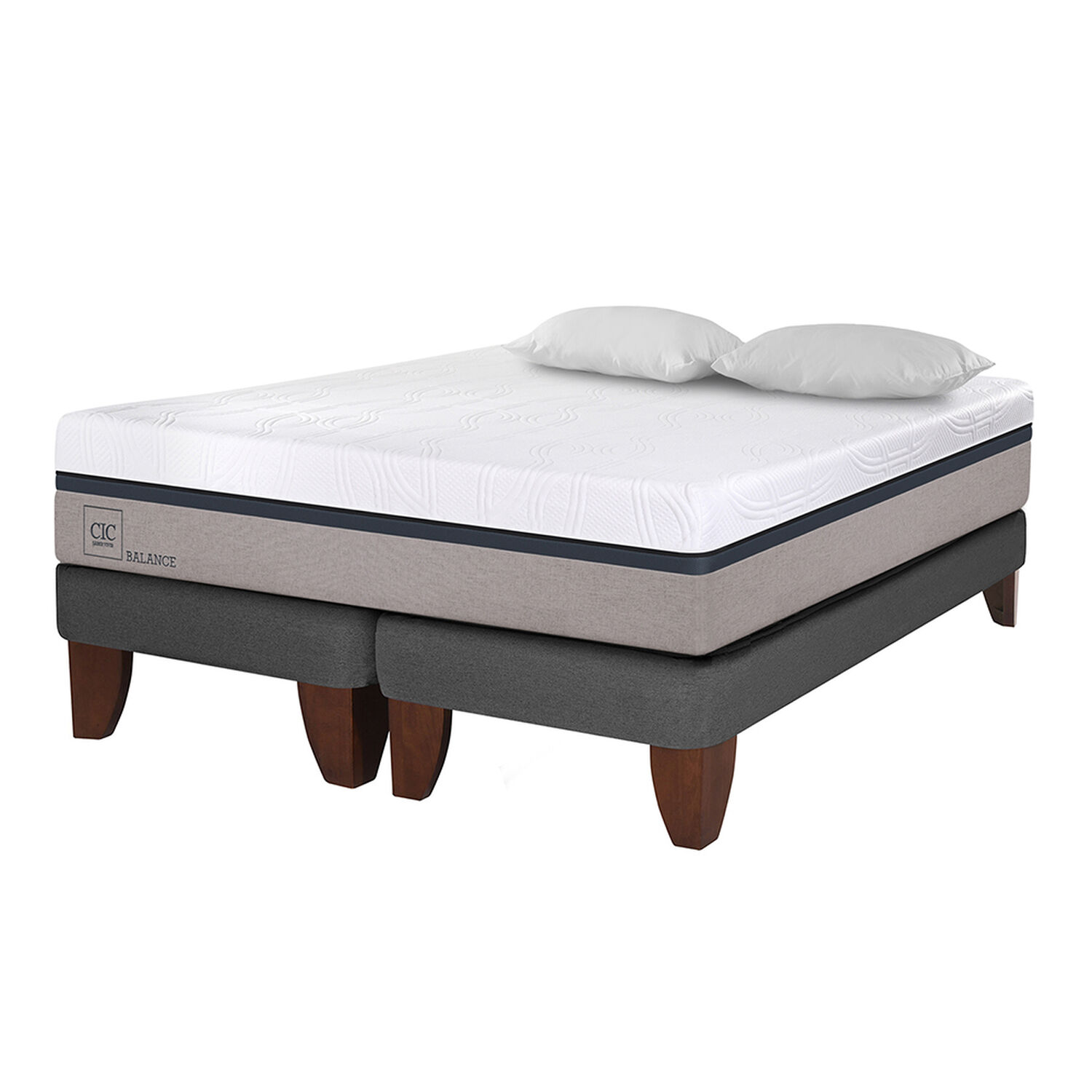 Cama Europea Cic Balance / King / Base Dividida + Almohada image number 0.0