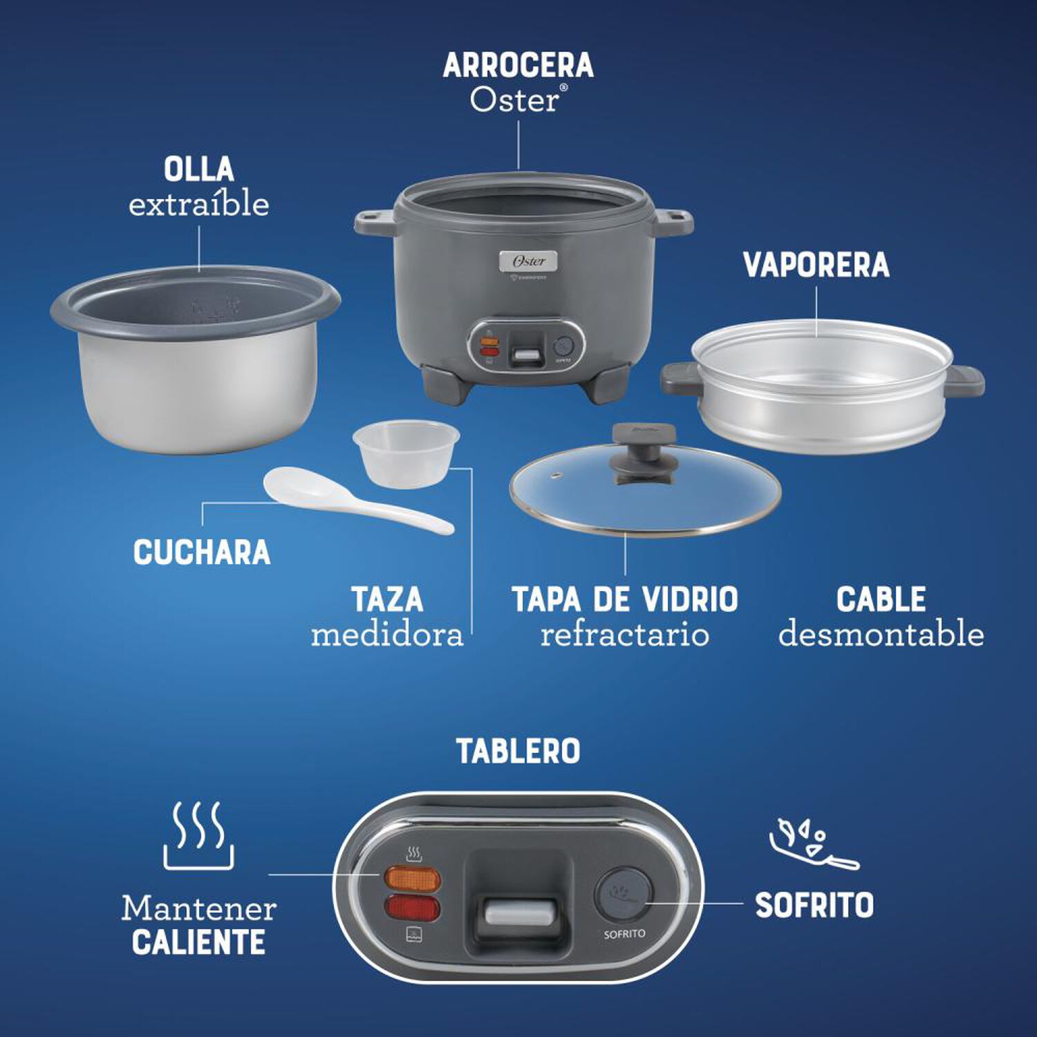 Arrocera Oster CKSTRC10DFSKE-052 / 1.8 Litros image number 4.0