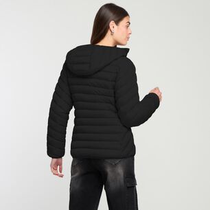 Parka En Linea Diagonal Cuello Alto Con Capucha Mujer Rolly Go