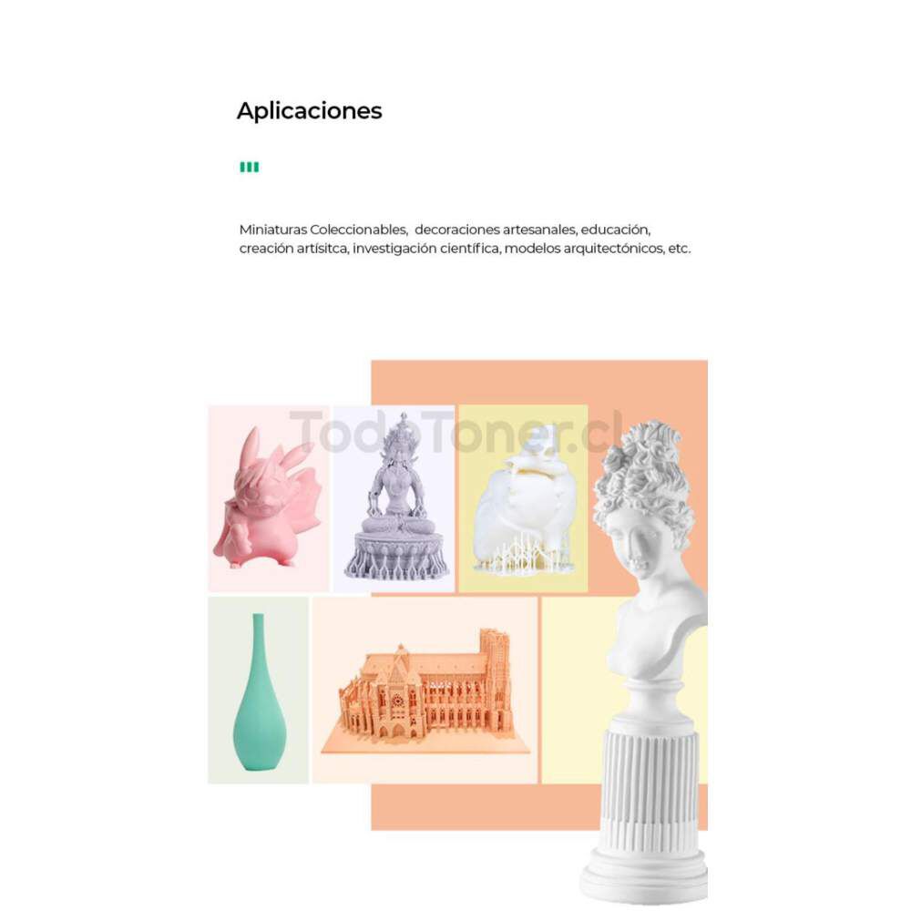 Resina A Base De Plantas Naturales Azul Cielo 500g Creality image number 1.0