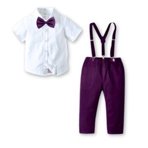 Conjunto De Vestir Con Pantal&oacute;n Y Tirantes Beb&eacute; Ni&ntilde;o 6 Meses A 3 A&ntilde;os