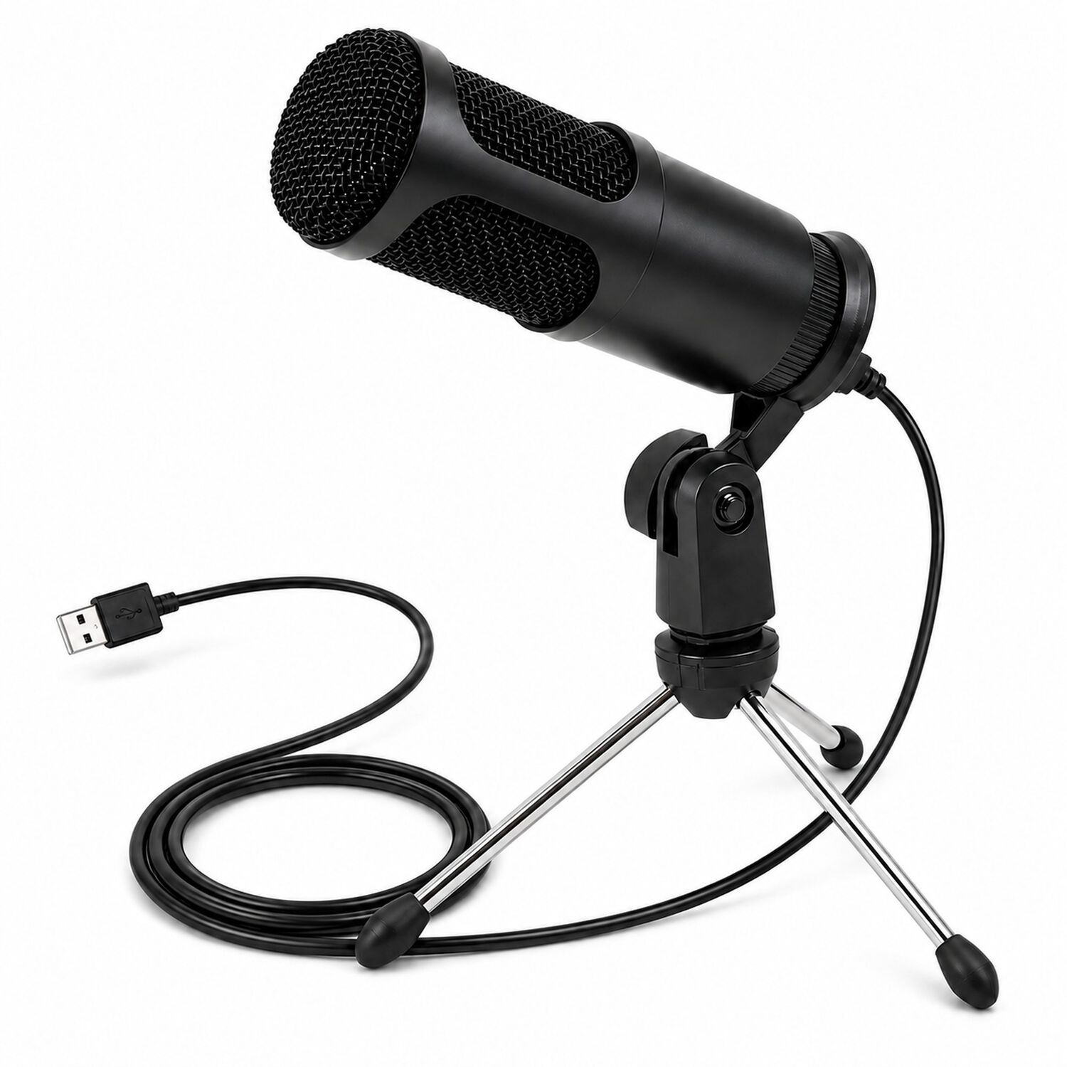 Micrófono Streaming Usb Condensador De Estudio C/ Trípode